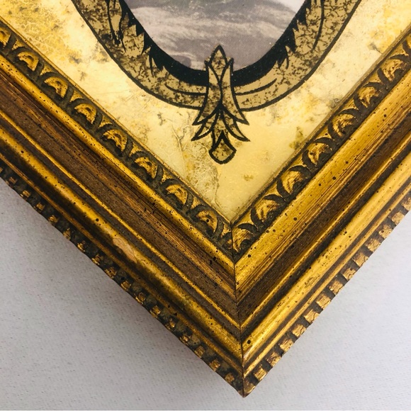 Vintage Gold Wood Glass Framed Prints Baroque Victorian - Picture 12 of 16